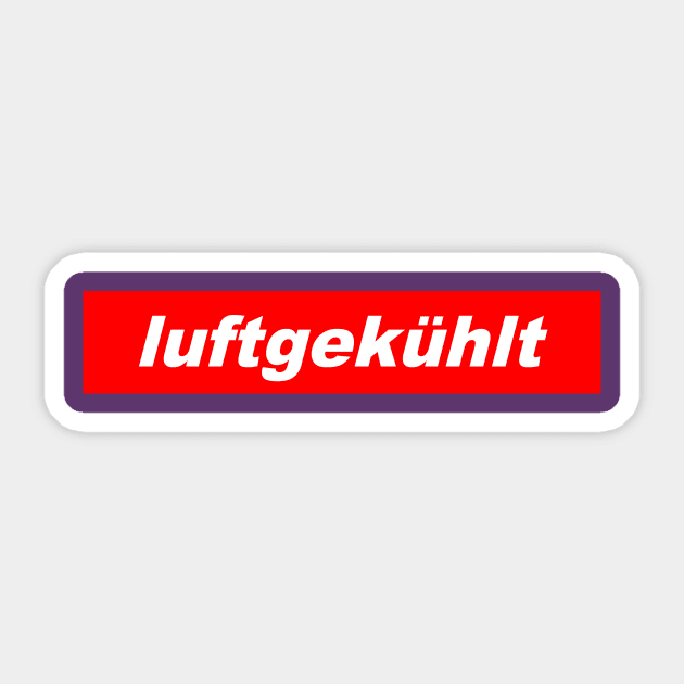 Luftgekuhlt Sticker by Vintage Vices